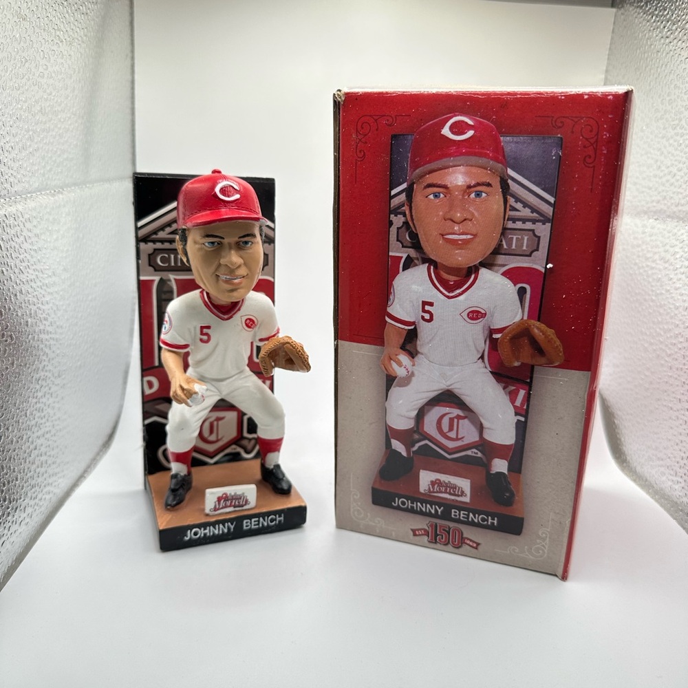 Johnny Bench Cincinnati Reds Bobblehead, 150th Anniversary, SGA